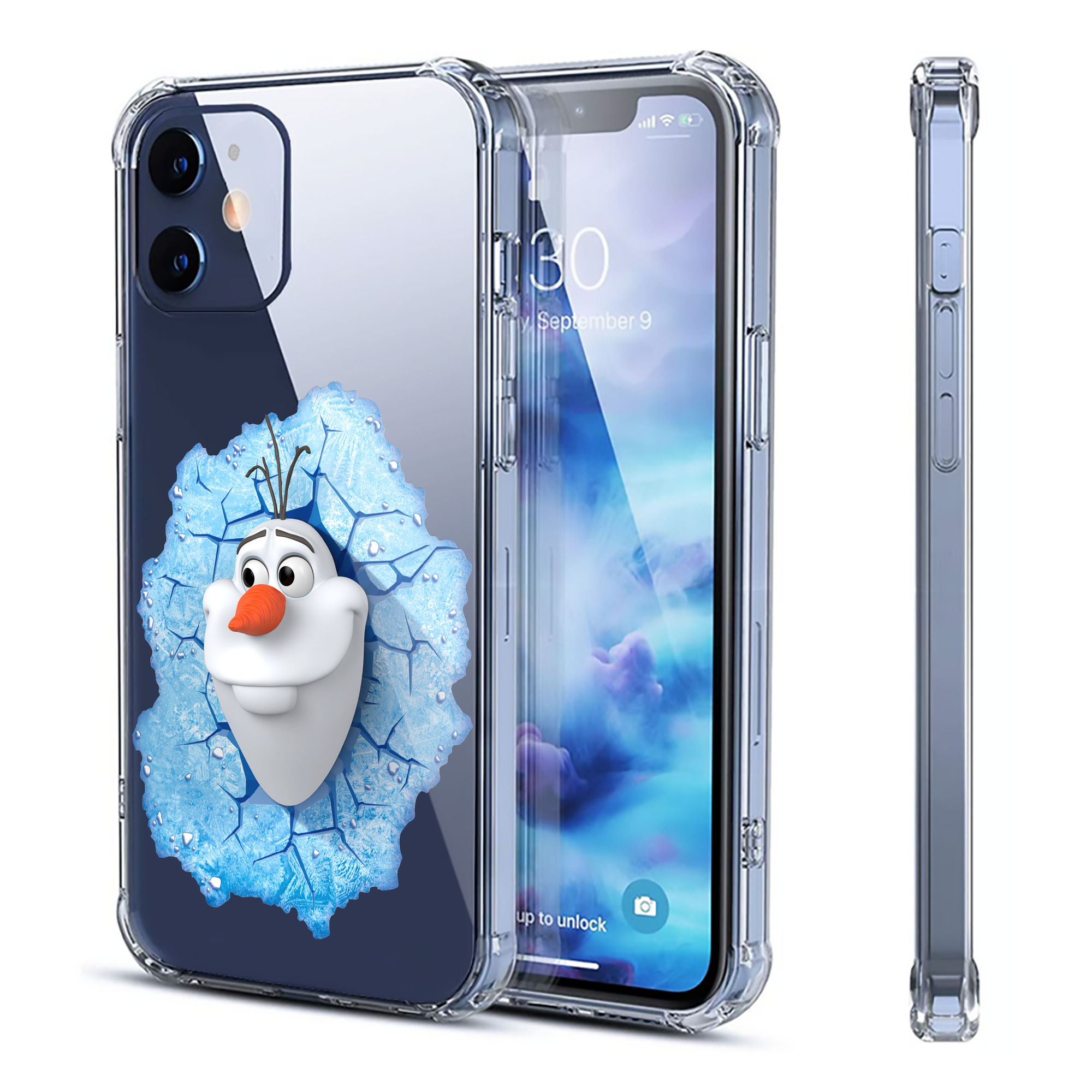 （画像用） アナと雪の女王 アンナ エルサ Frozen Anna Elsa 【iPhone 12シリーズ対応】透明スマホケース（クリアソフトケース）